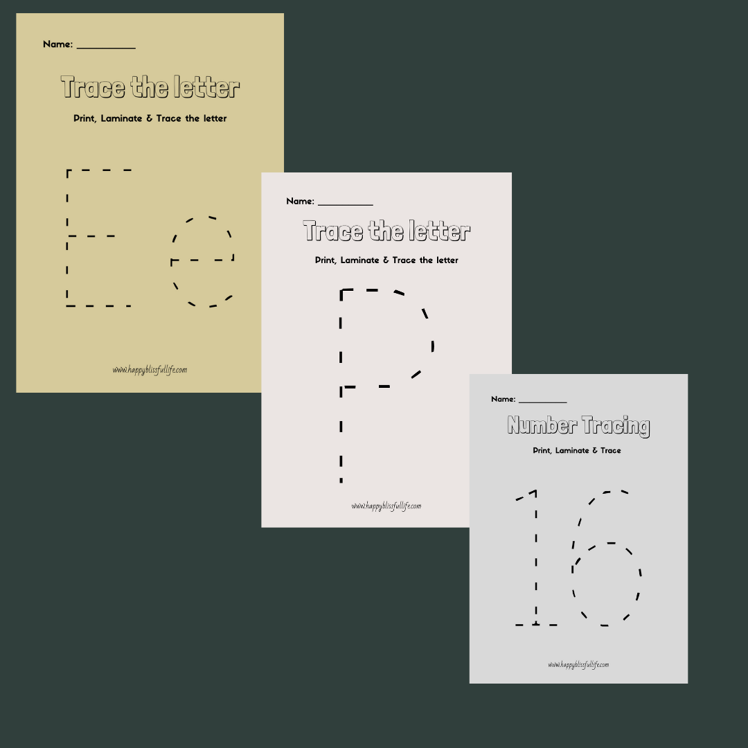 Aphabet and Numbers Tracing Workbook (Bundle)