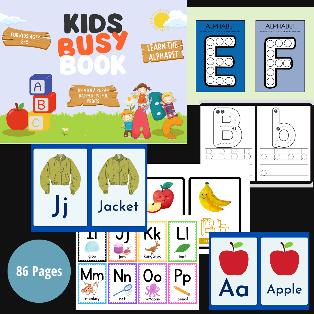 Learning Alphabet Busy Book