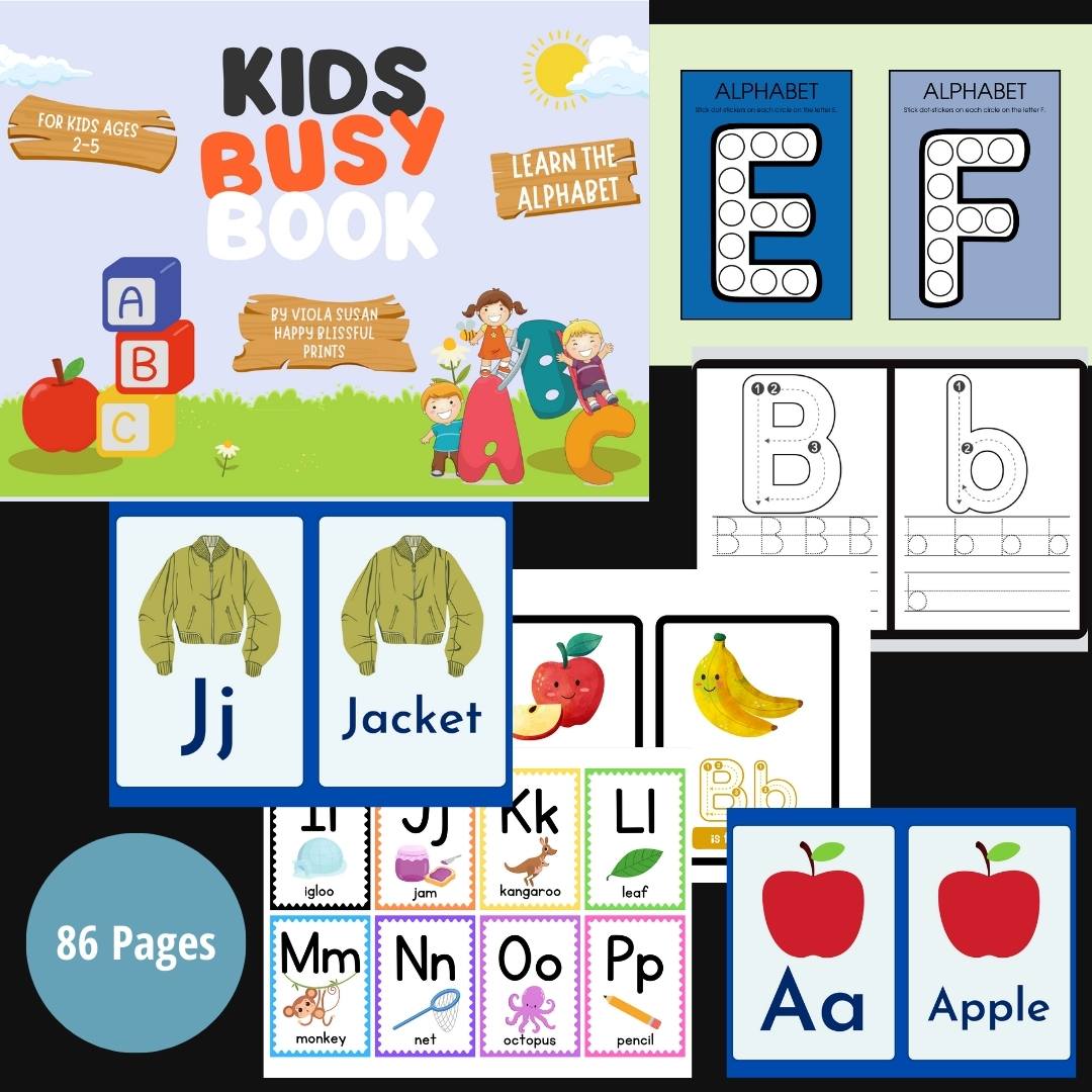 Toddler & Preschool Learning Workbook Bundle
