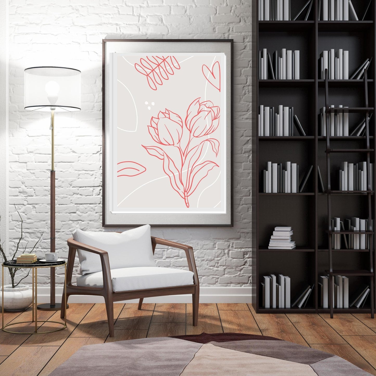 Flower Abstract Wall Art
