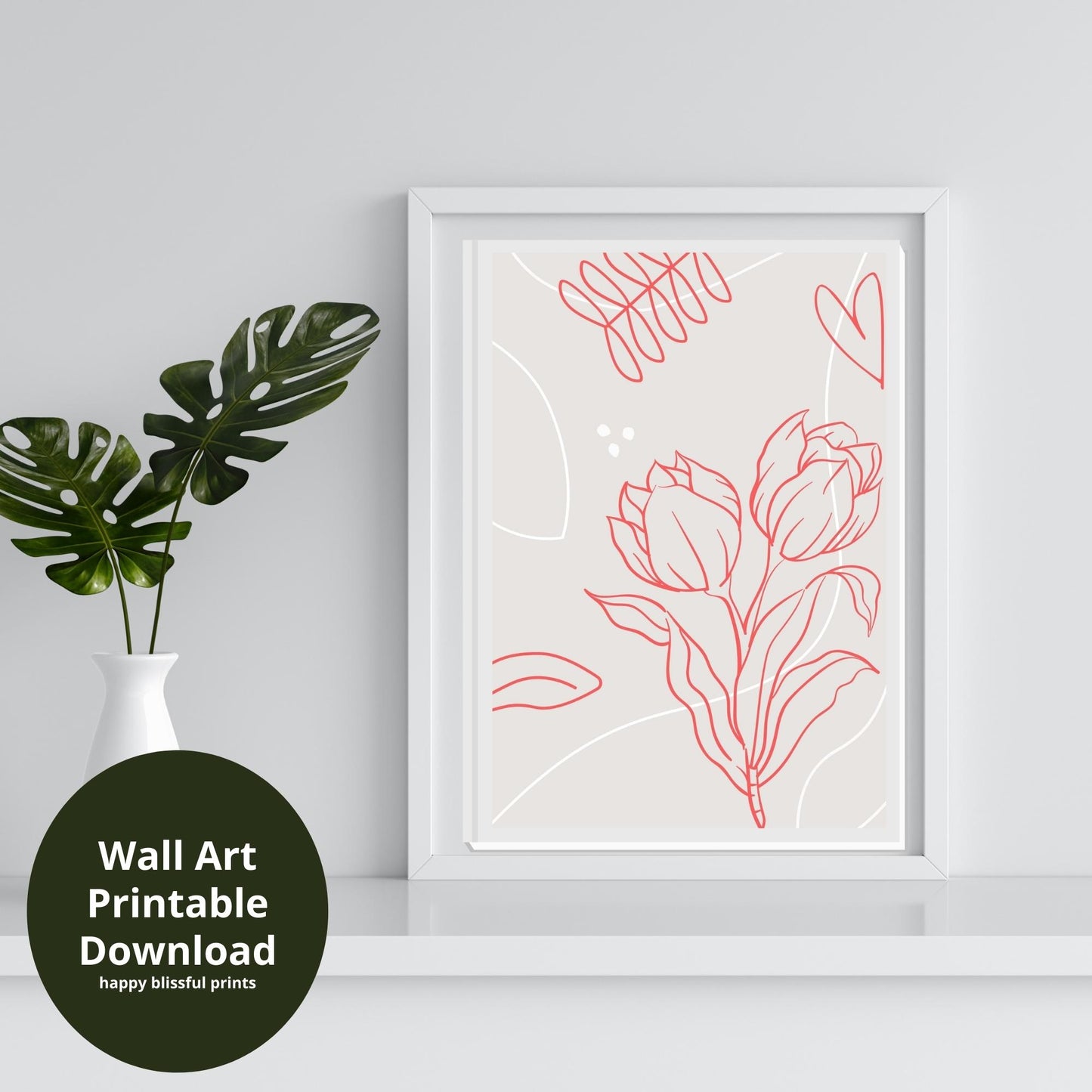 Flower Abstract Wall Art