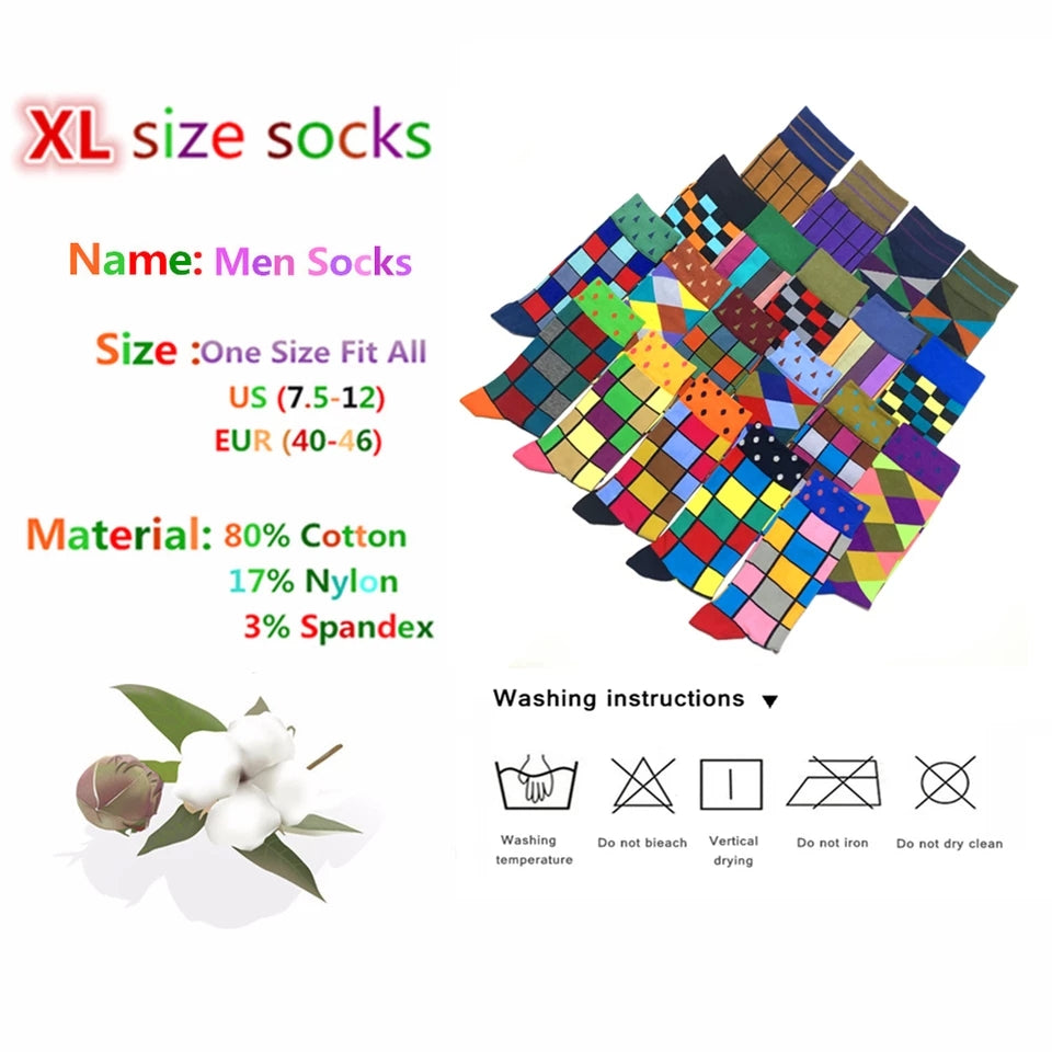 Luxury Geometric Men's Socks