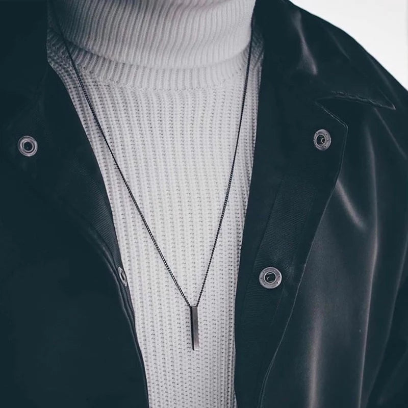 Silver Bar Pendant Neckchain