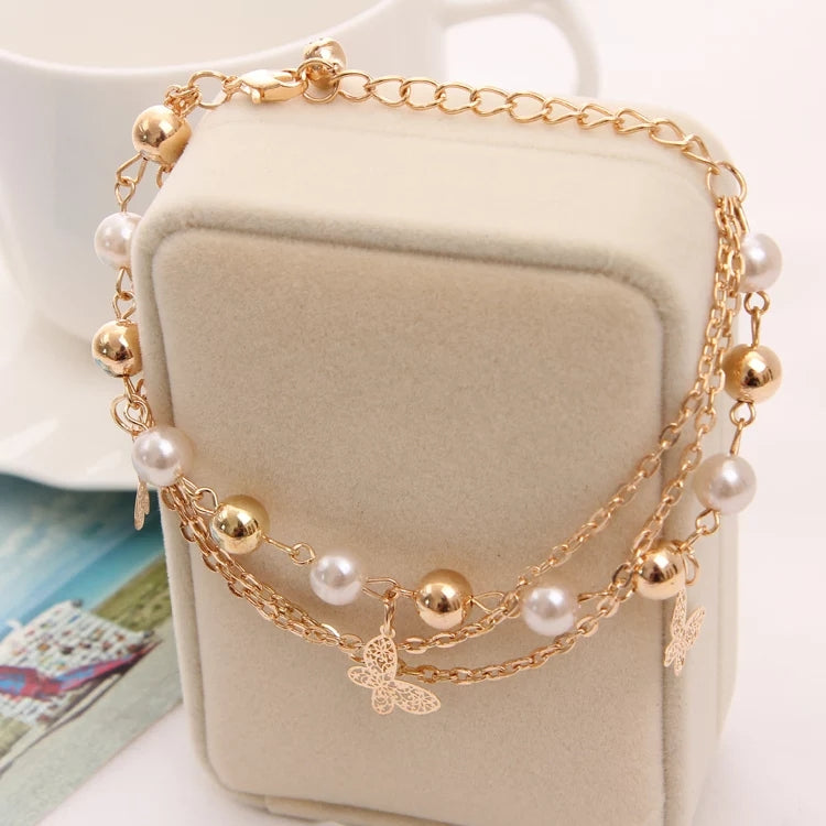 Beaded Butterfly Bracelet