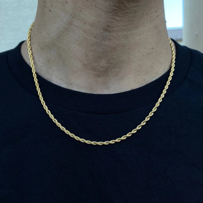 Plain Gold Rope Neckchain