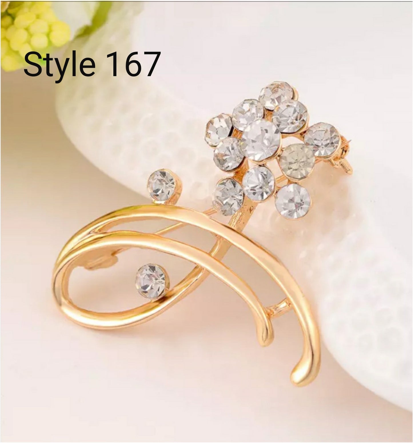 Rhinestone Brooch