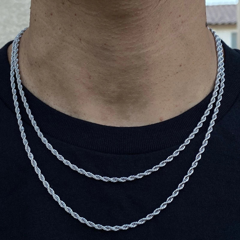 Plain Silver Rope Neckchain