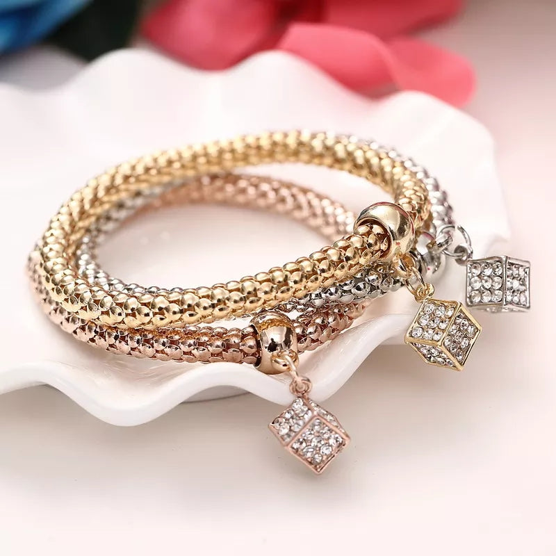 Crystal Cube Bracelet