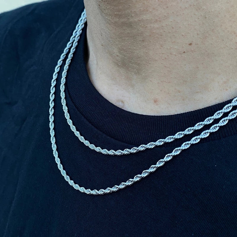 Plain Silver Rope Neckchain