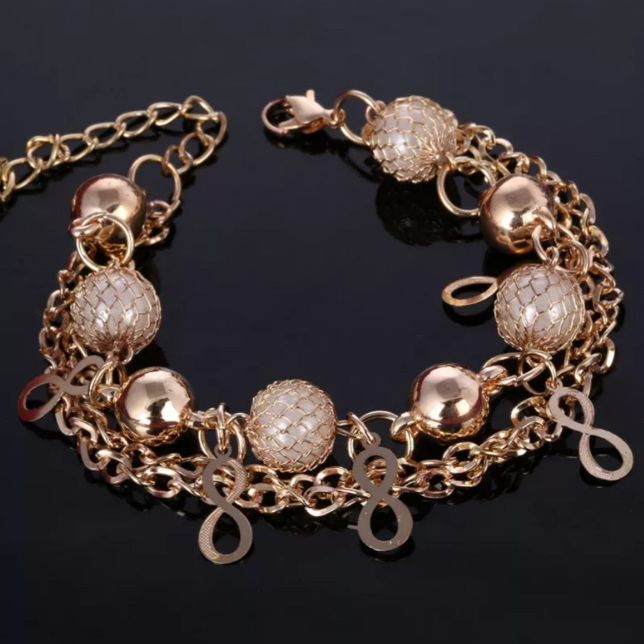 Infinity Pearl Bracelet