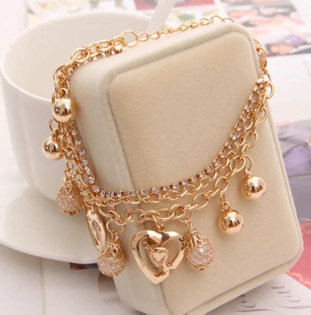 Dazzle Heart Bracelet