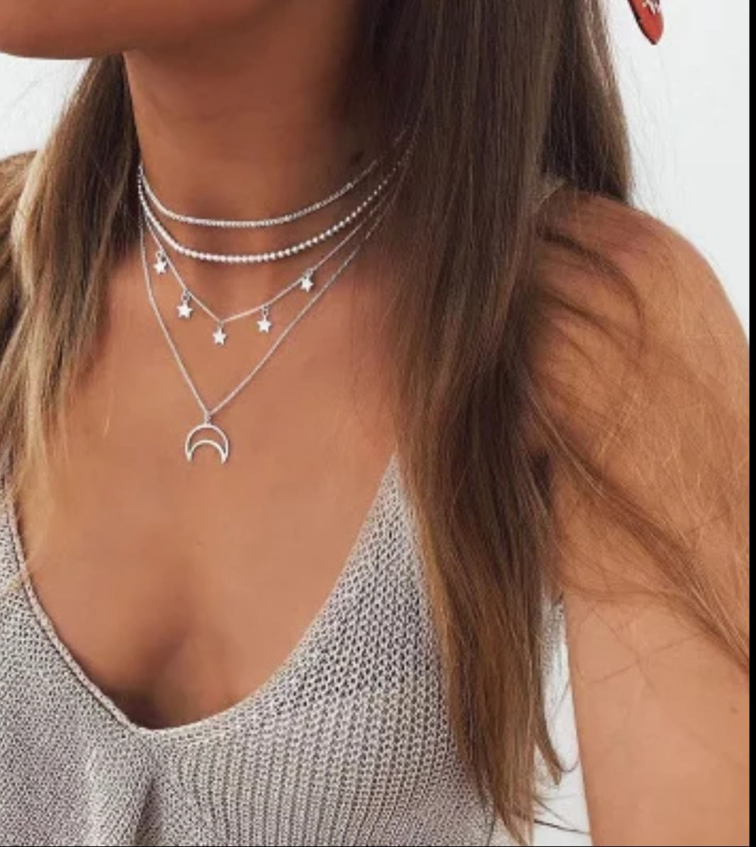 Moon n Stars Necklace
