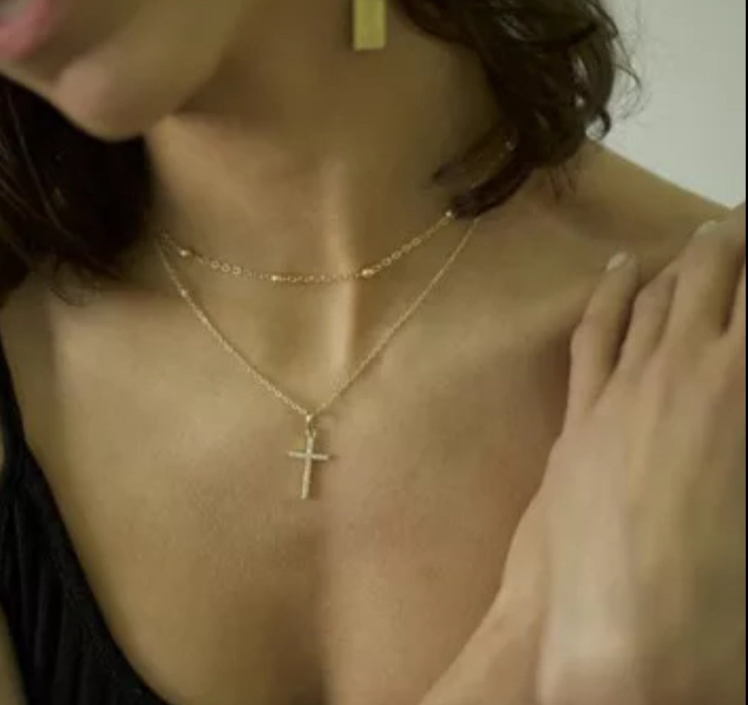 Gold Cross Necklace