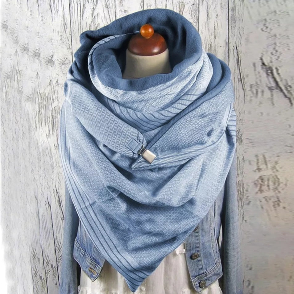 Button Soft Scarf