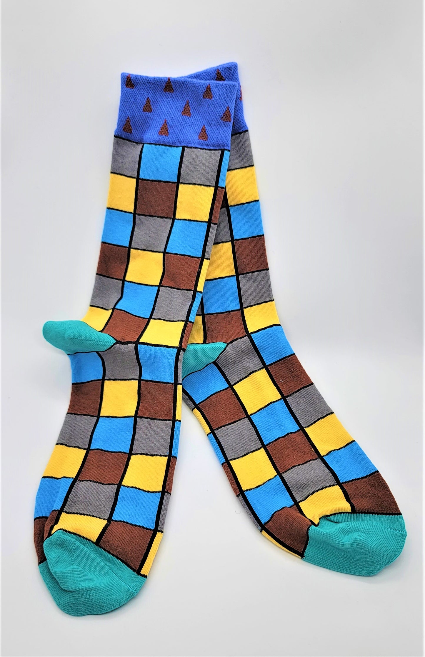 Luxury Geometric Men's Socks