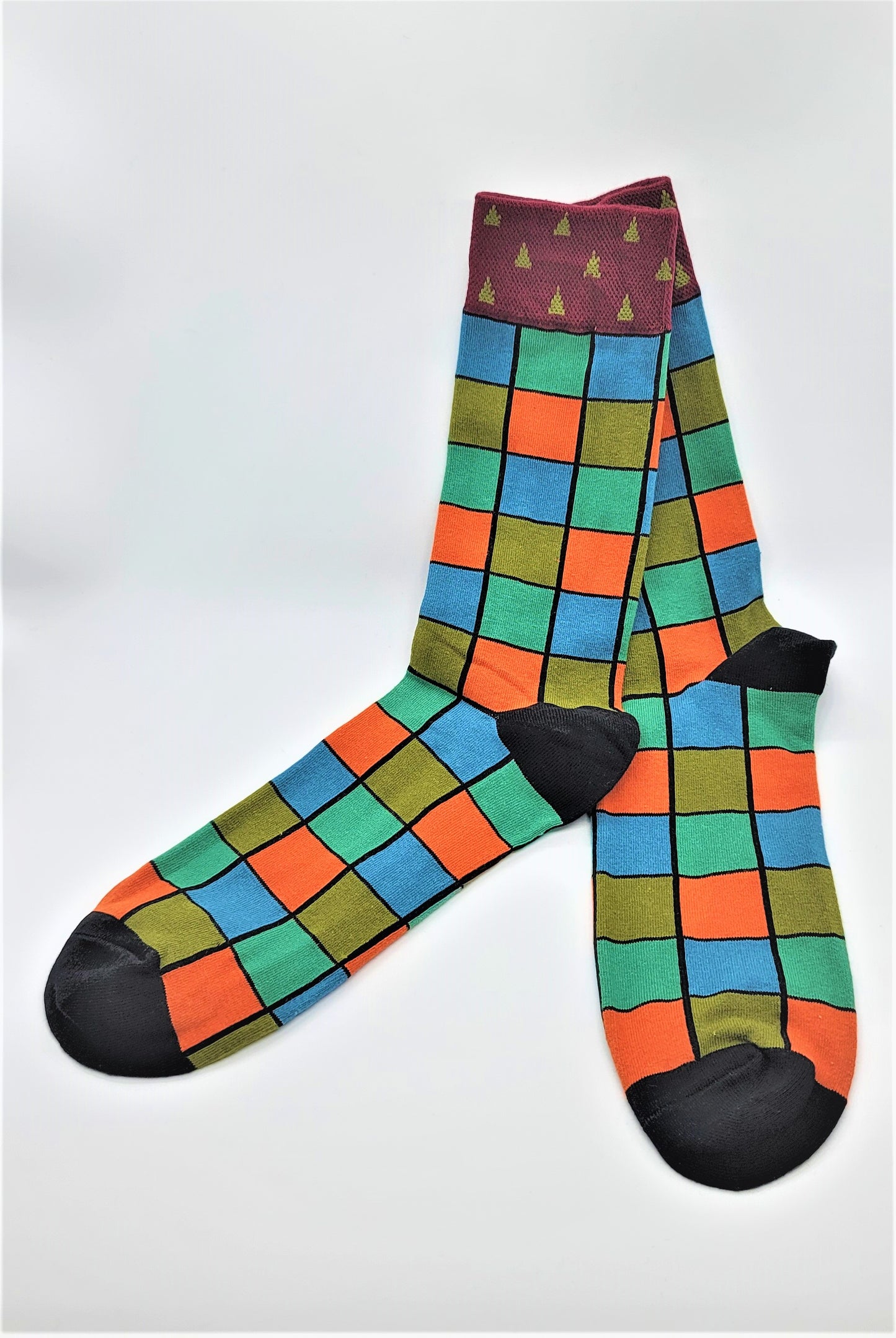 Luxury Geometric Men's Socks