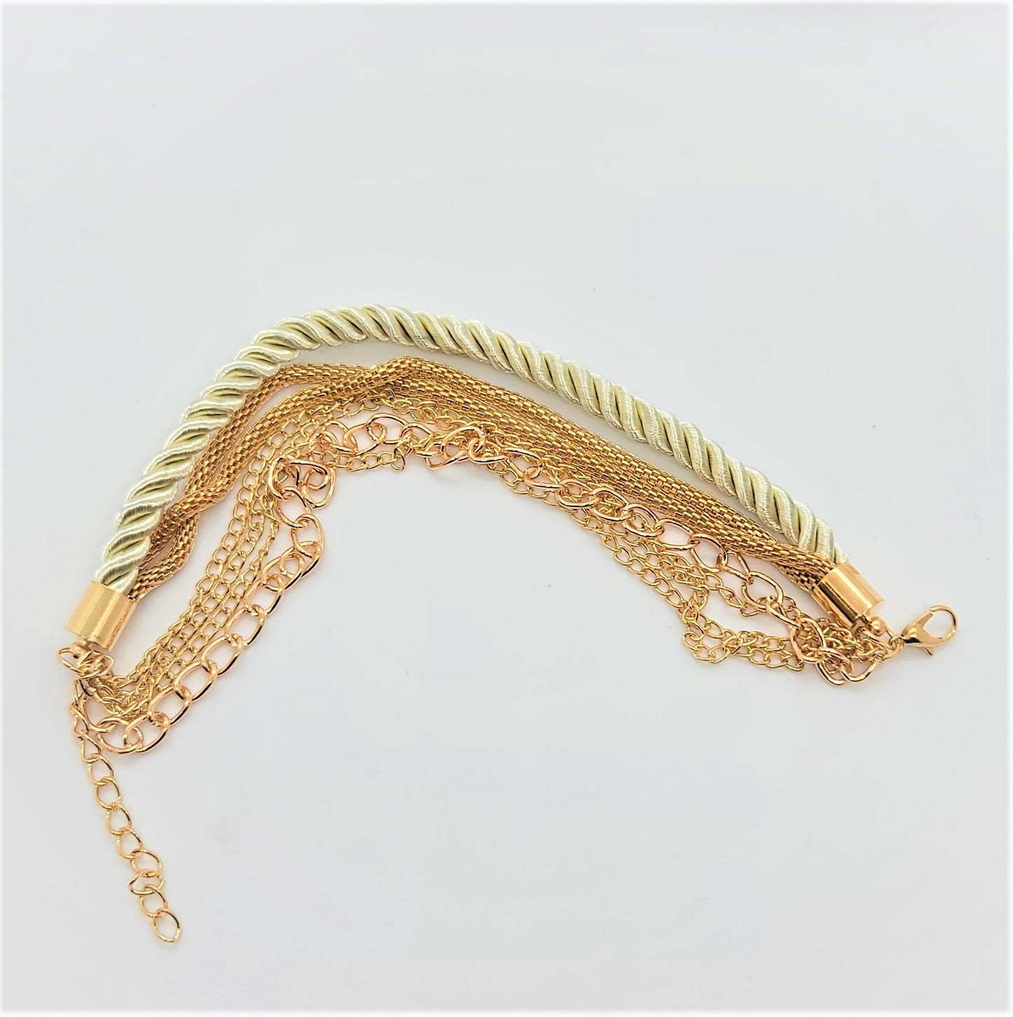 White Braided Rope Bracelet