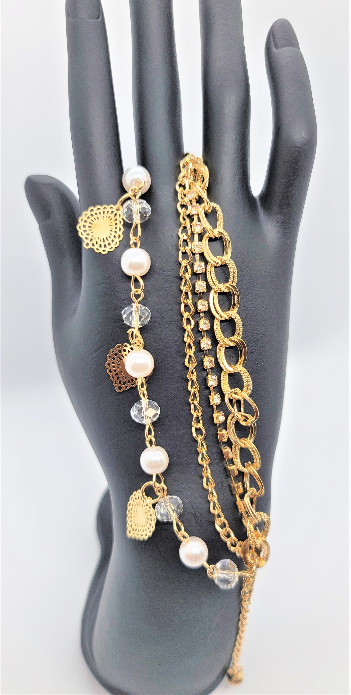 Hearts n Pearls Bracelet