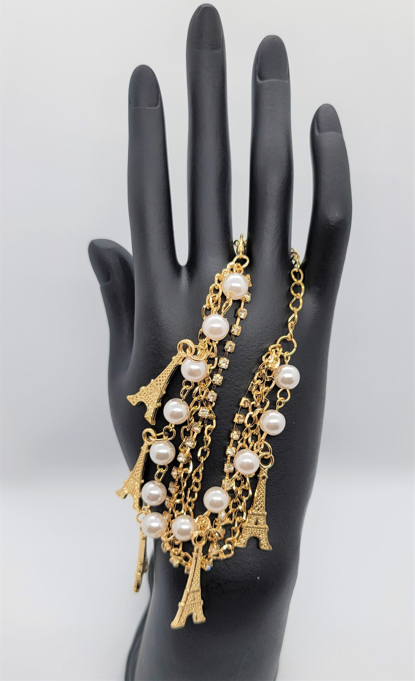 Crystal Paris n Pearl Bracelet