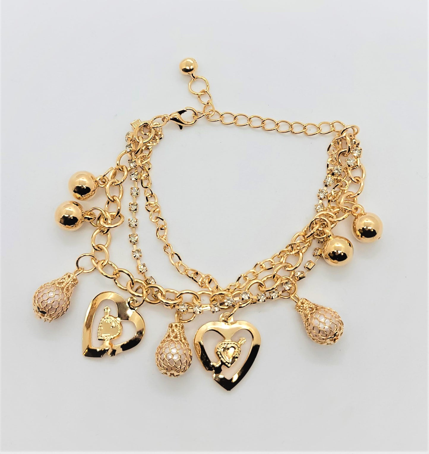 Dazzle Heart Bracelet