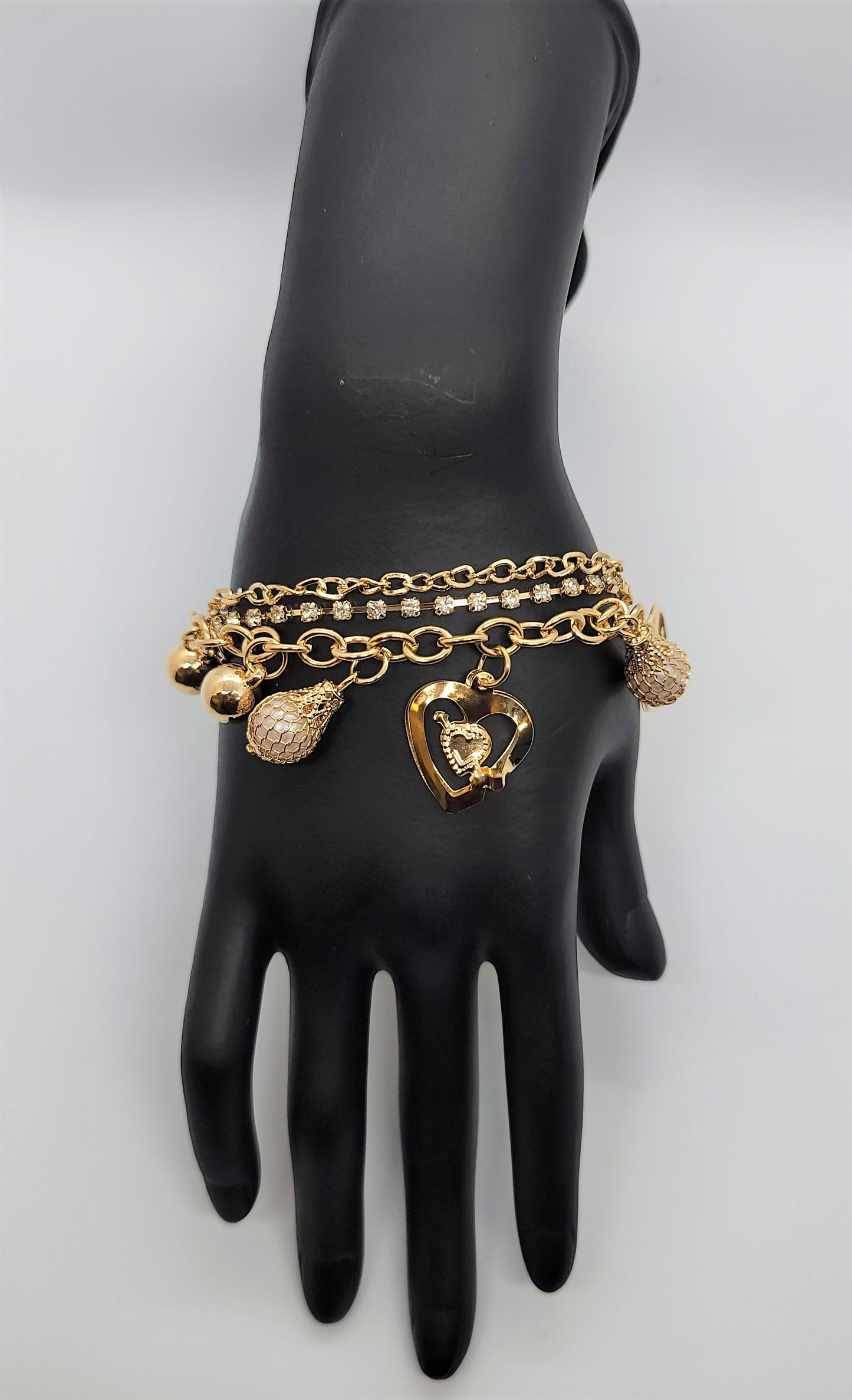 Dazzle Heart Bracelet