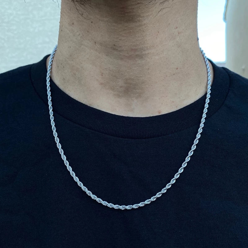Plain Silver Rope Neckchain