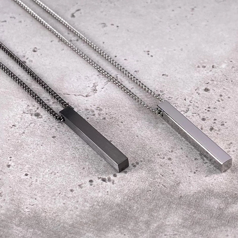 Silver Bar Pendant Neckchain