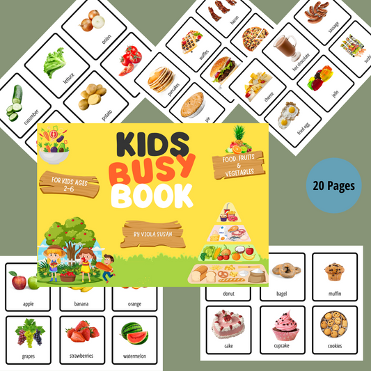 Food Flash Cards Busy Book