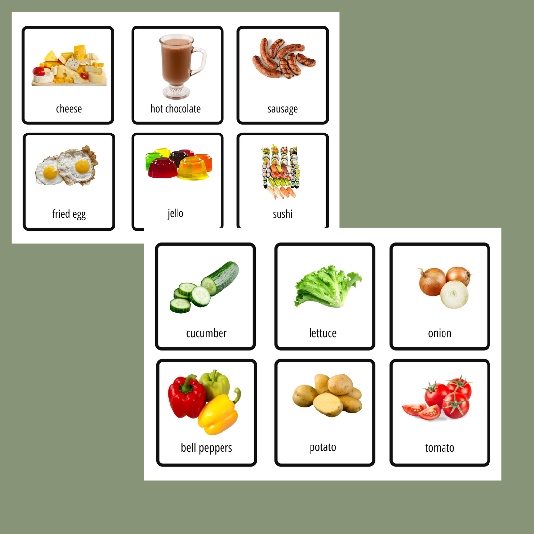 Food Flash Cards Busy Book