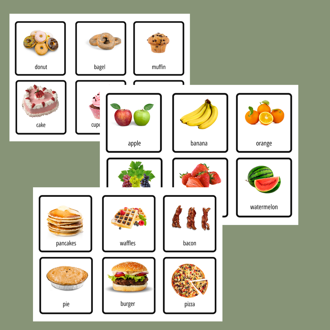 Food Flash Cards Busy Book