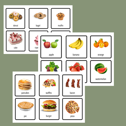 Food Flash Cards Busy Book