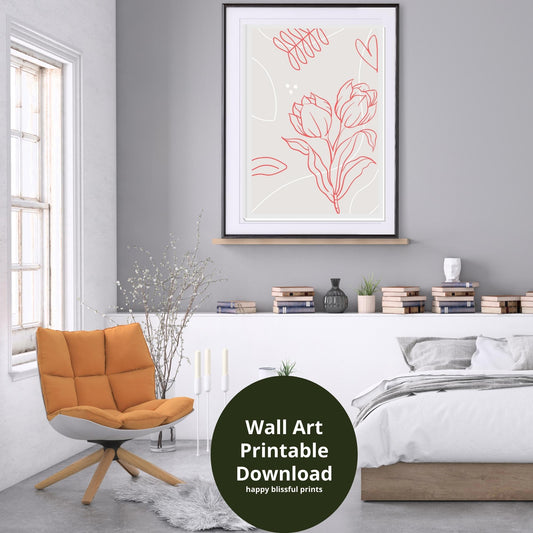 Flower Abstract Wall Art