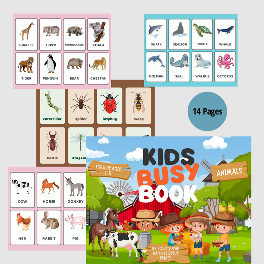 Learning Animals Busy Book
