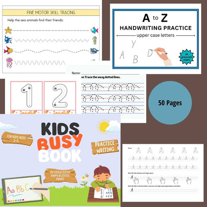Toddler & Preschool Learning Workbook Bundle