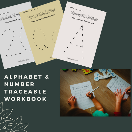 Aphabet and Numbers Tracing Workbook (Bundle)