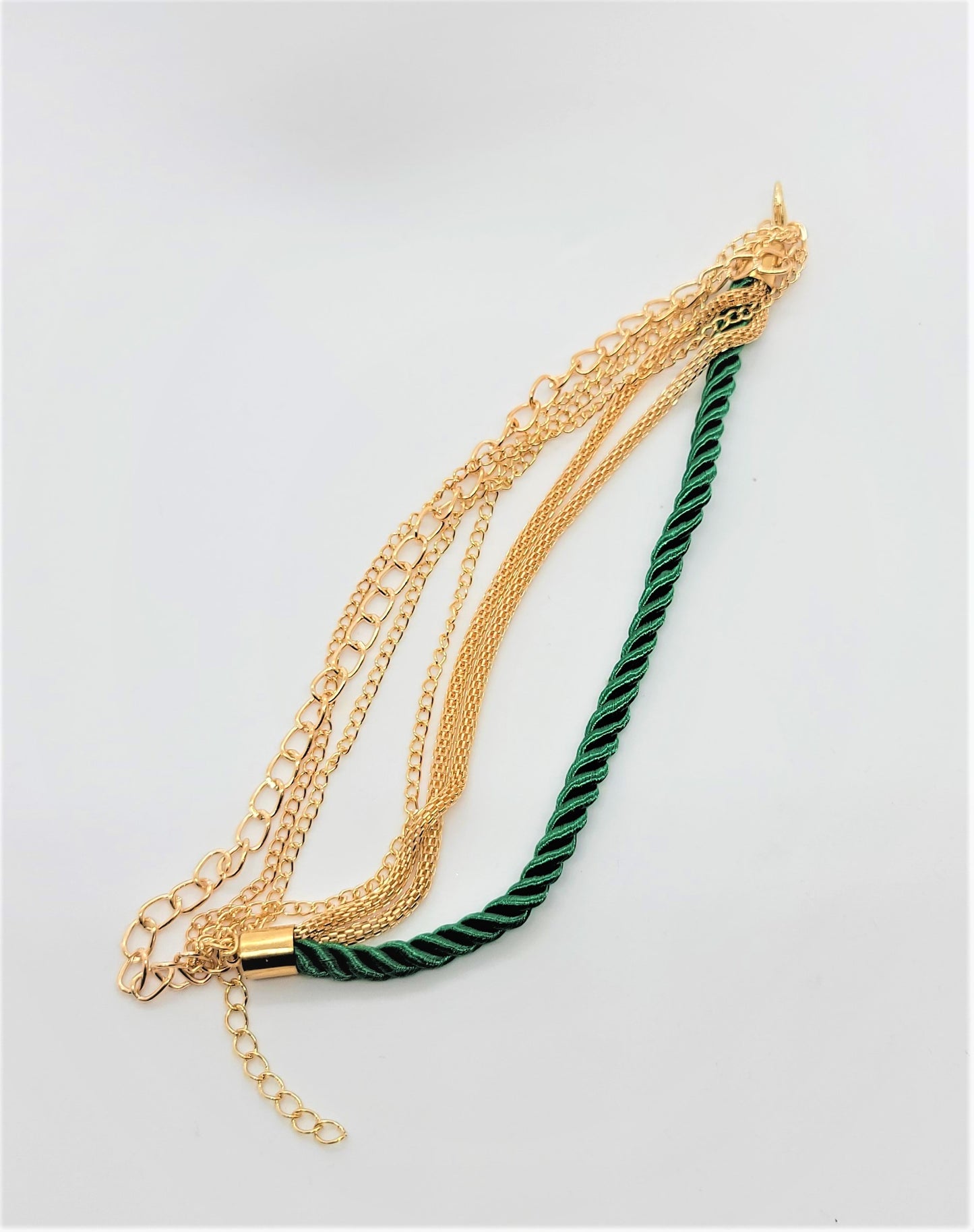 Green Braided Rope Bracelet