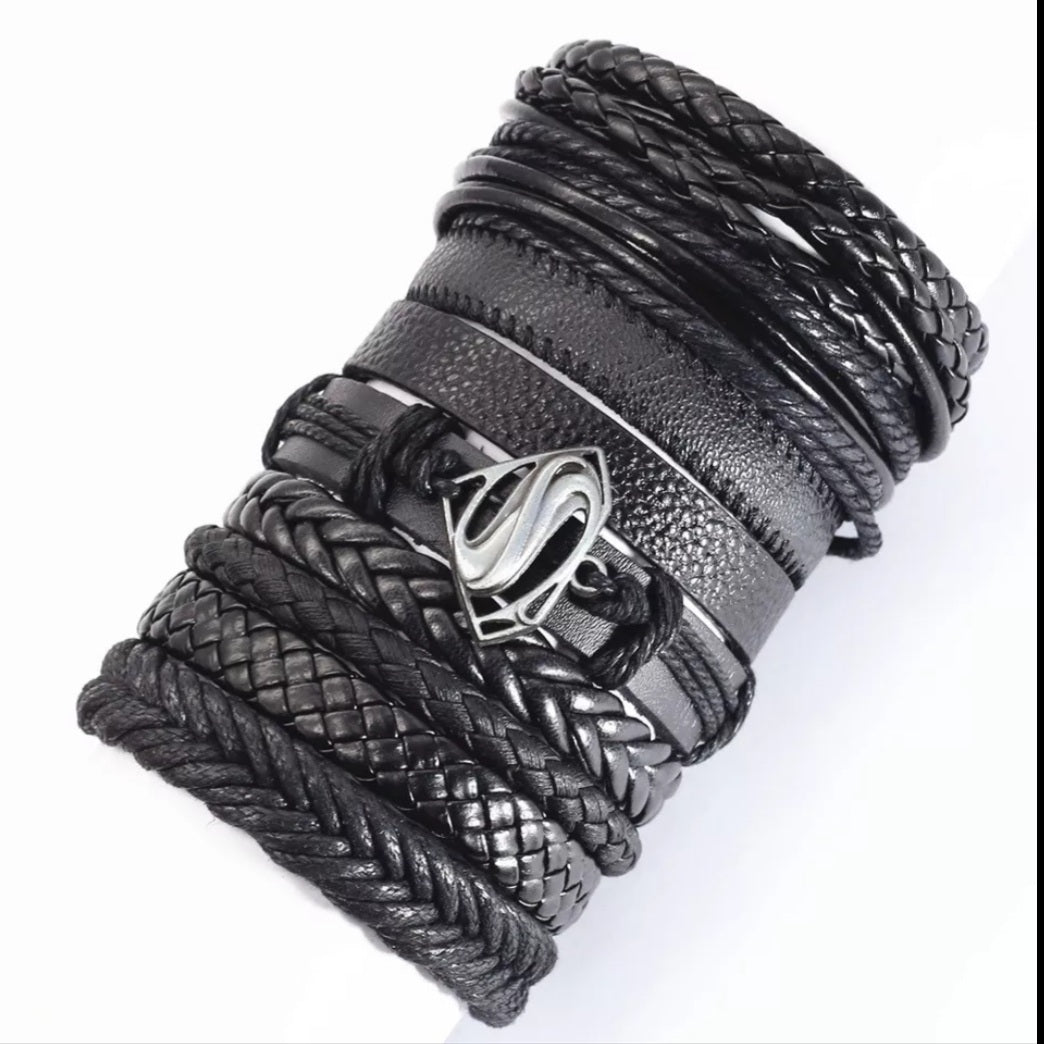 Ethinic Rope Leather Pulsera