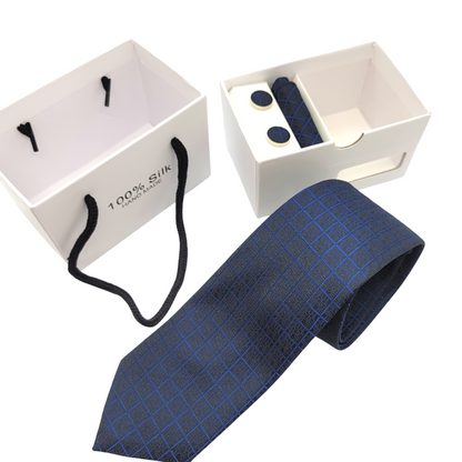 Silk Tie Gift Set (white box)