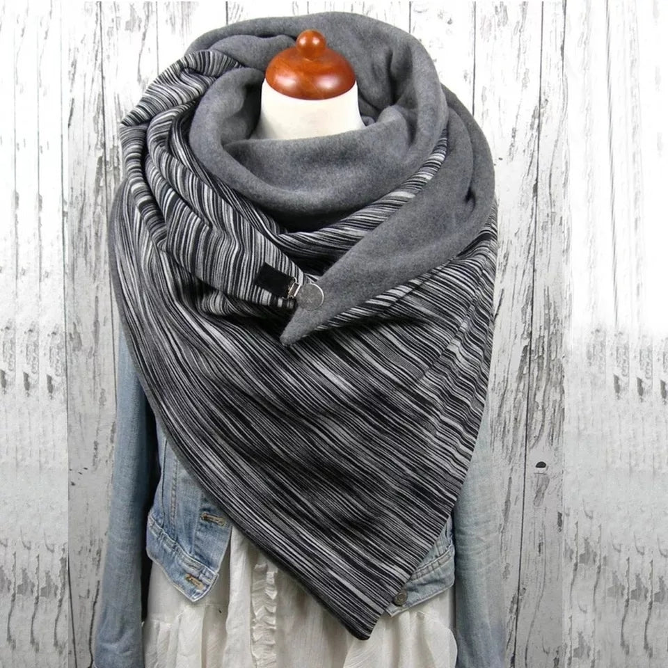 Button Soft Scarf