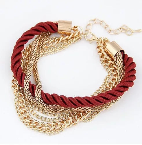 Red Braided Rope Bracelet